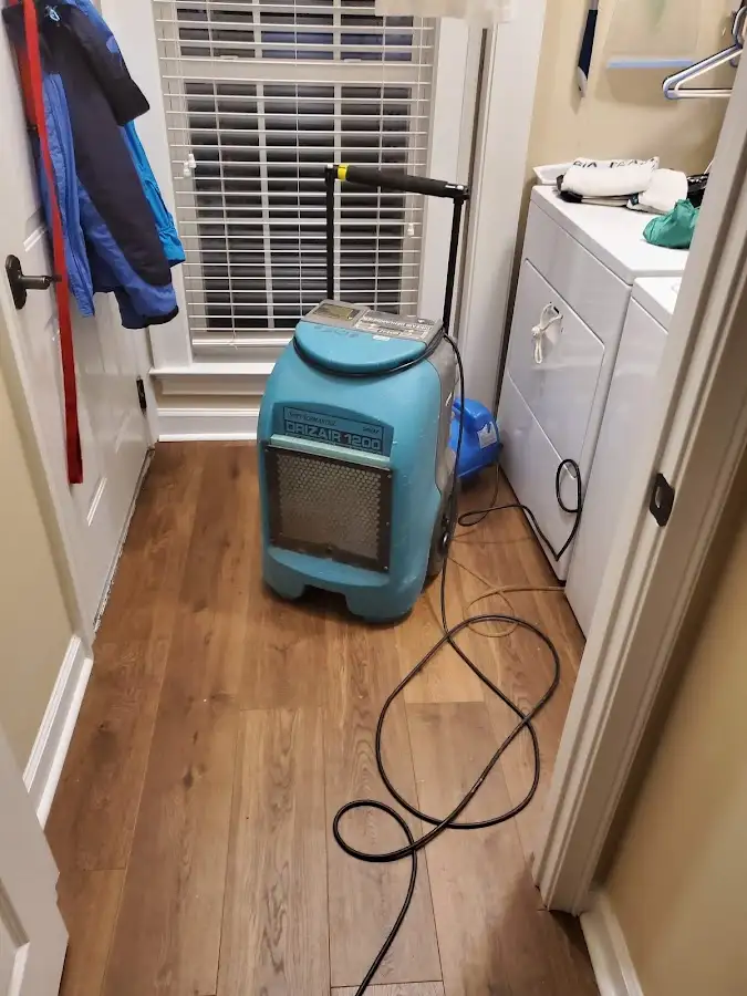 Commercial dehumidifier deployed for Flood Damage Cleanup in Waukesha